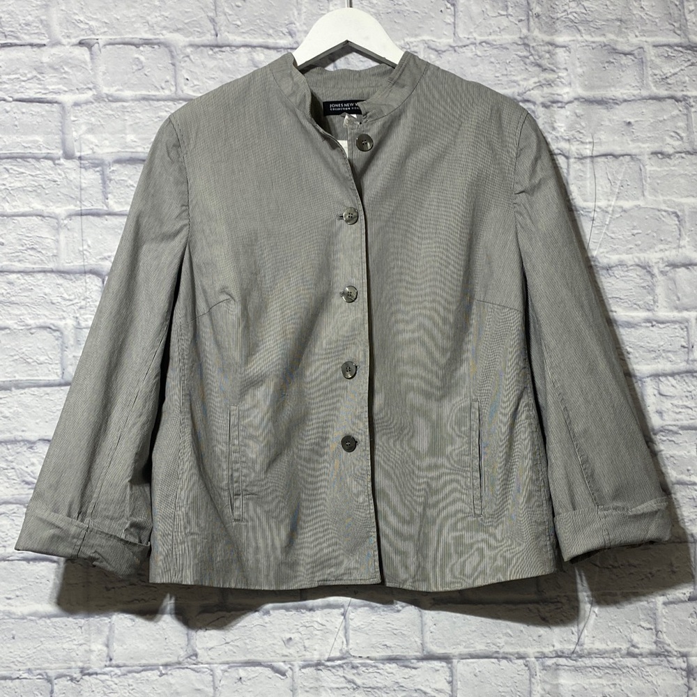 Jones New York Light Gray Women's Blazer